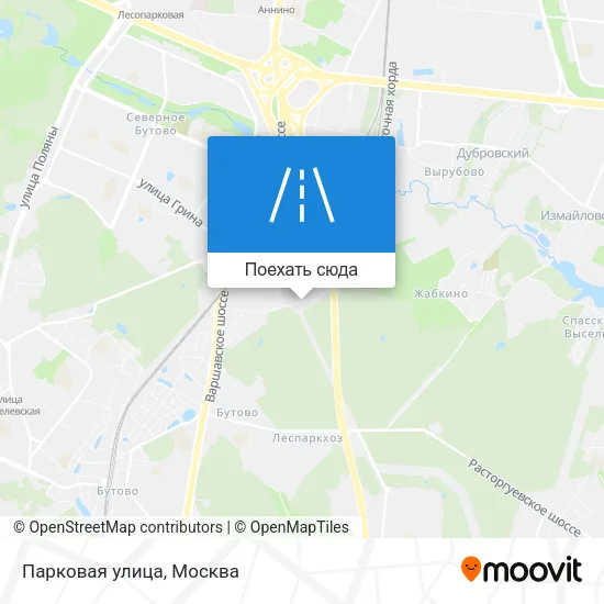 Карта Парковая улица