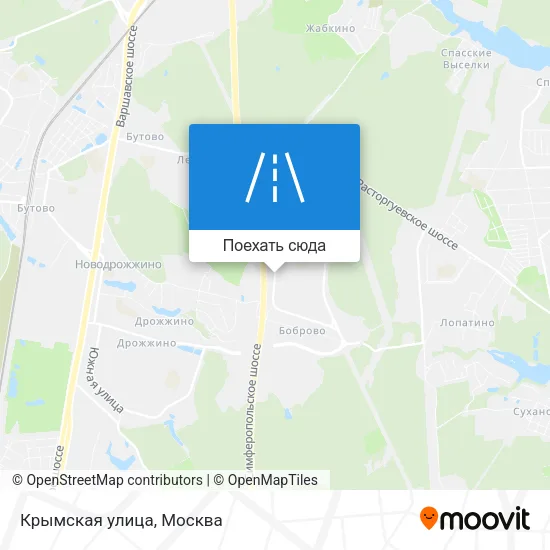 Карта Крымская улица