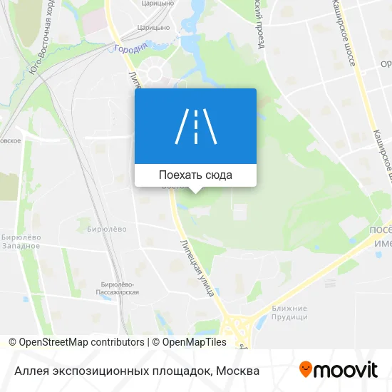 Карта Аллея экспозиционных площадок