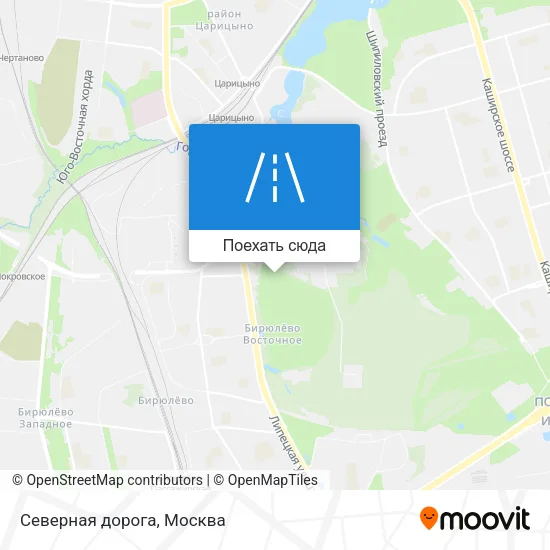 Карта Северная дорога