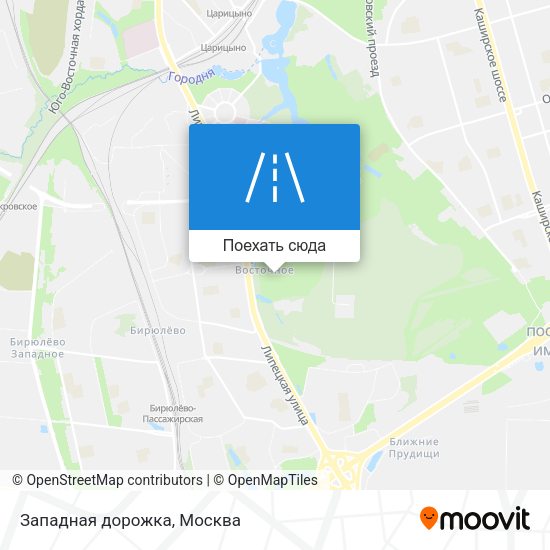 Карта Западная дорожка