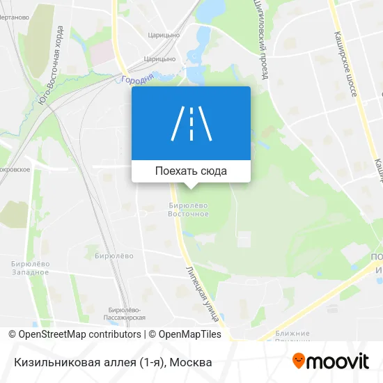 Карта Кизильниковая аллея (1-я)