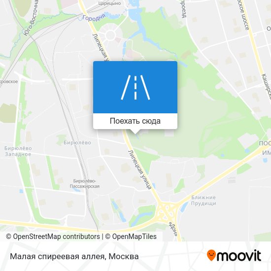 Карта Малая спиреевая аллея