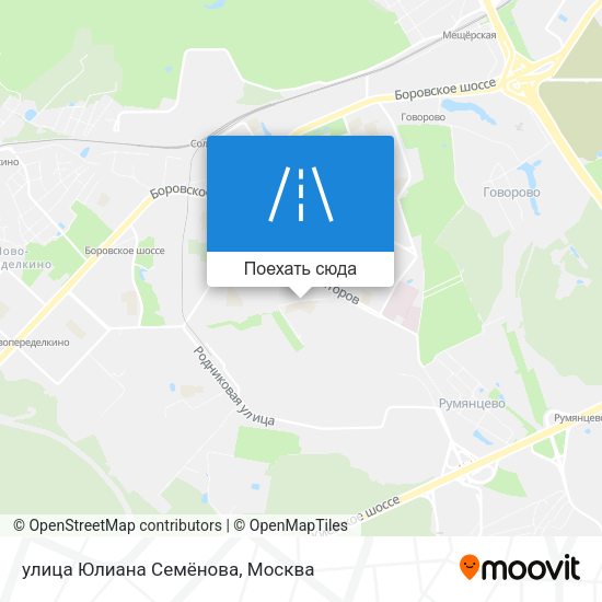 Карта улица Юлиана Семёнова