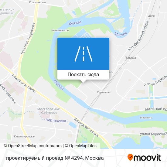 Карта проектируемый проезд № 4294