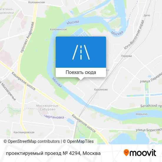Карта проектируемый проезд № 4294