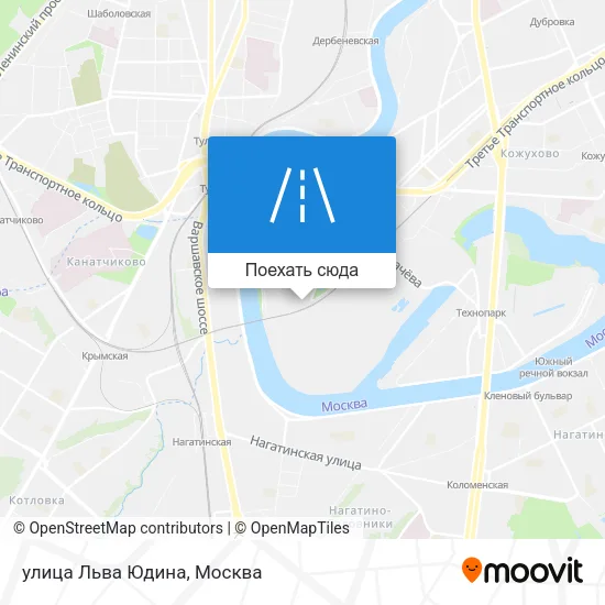 Карта улица Льва Юдина