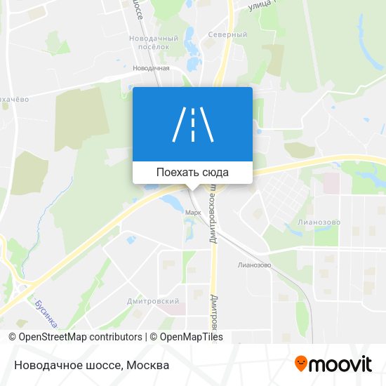 Карта Новодачное шоссе