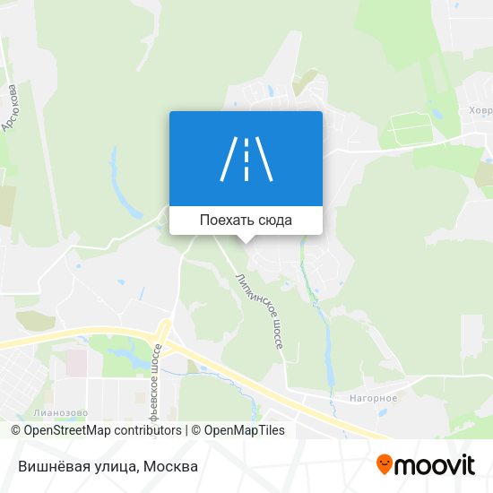 Карта Вишнёвая улица