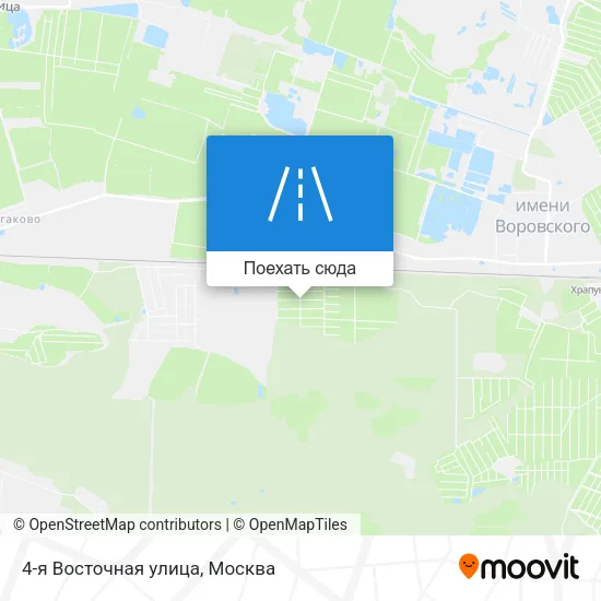 Карта 4-я Восточная улица