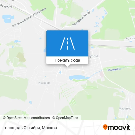 Карта площадь Октября