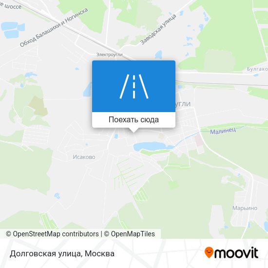 Карта Долговская улица