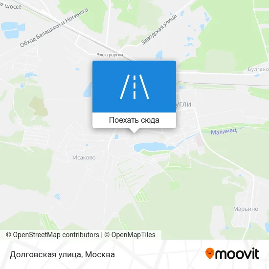 Карта Долговская улица