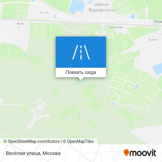 Карта Весёлая улица