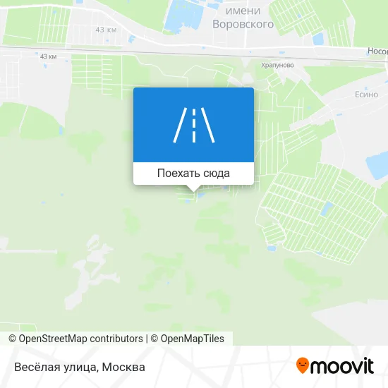 Карта Весёлая улица