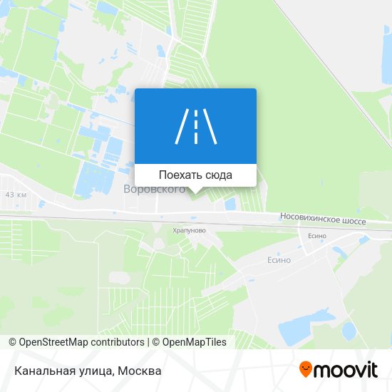 Карта Канальная улица