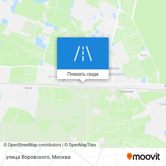 Карта улица Воровского