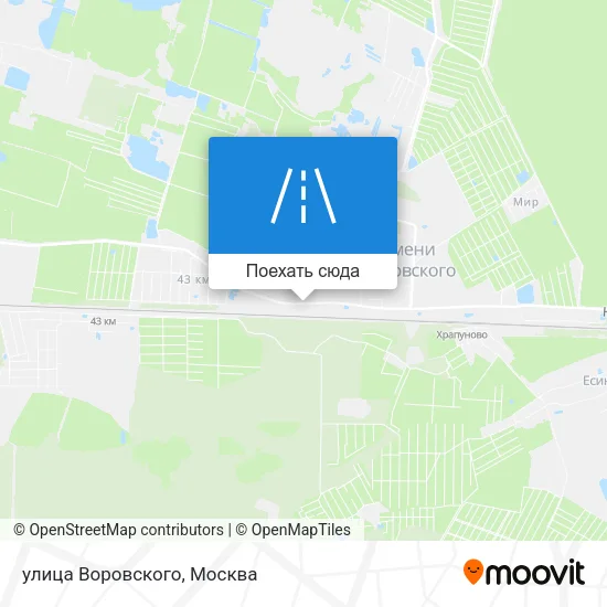 Карта улица Воровского