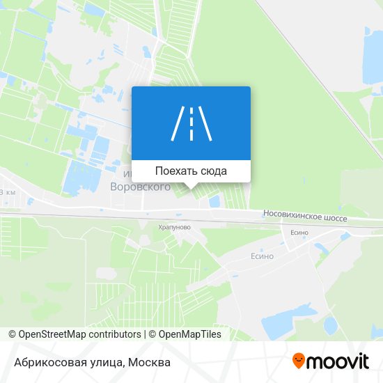 Карта Абрикосовая улица