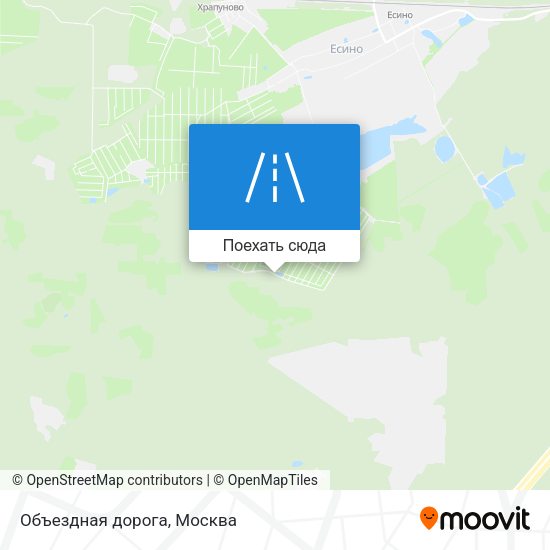 Карта Объездная дорога
