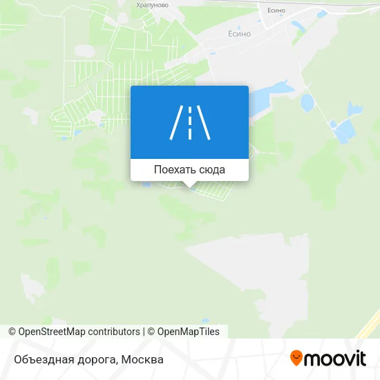 Карта Объездная дорога