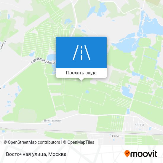 Карта Восточная улица