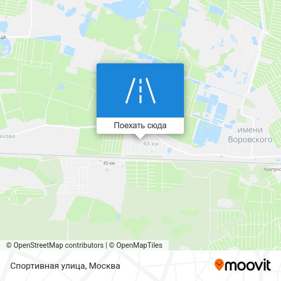 Карта Спортивная улица