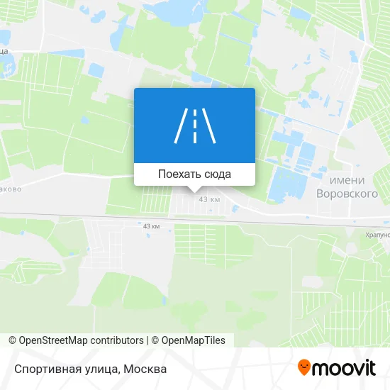Карта Спортивная улица