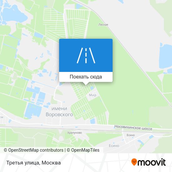Карта Третья улица