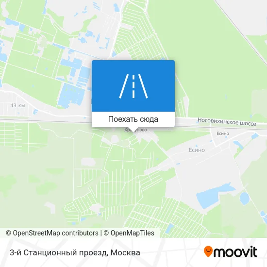 Карта 3-й Станционный проезд