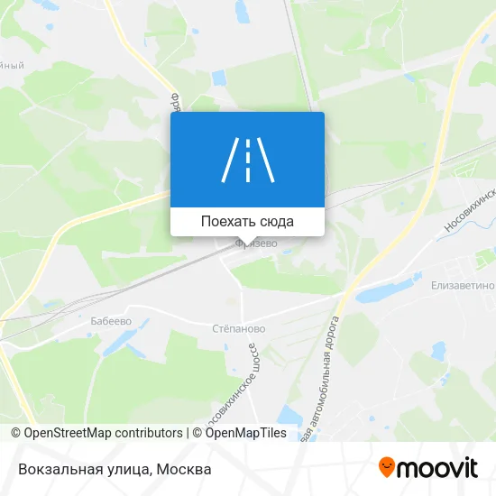 Карта Вокзальная улица