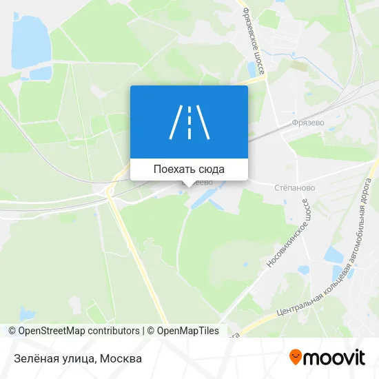 Карта Зелёная улица