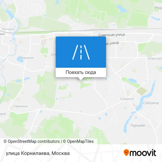 Карта улица Корнилаева