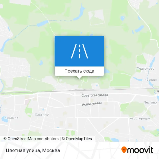 Карта Цветная улица