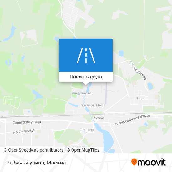Карта Рыбачья улица
