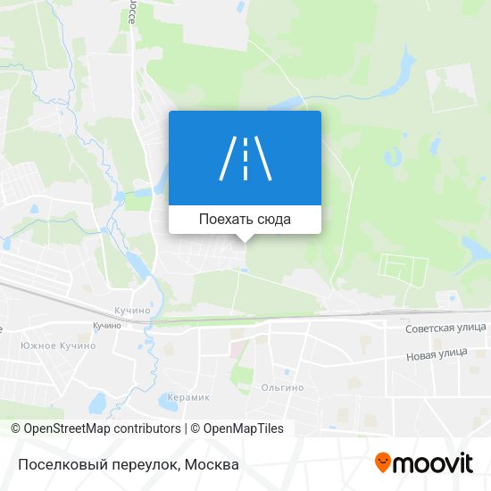 Карта Поселковый переулок