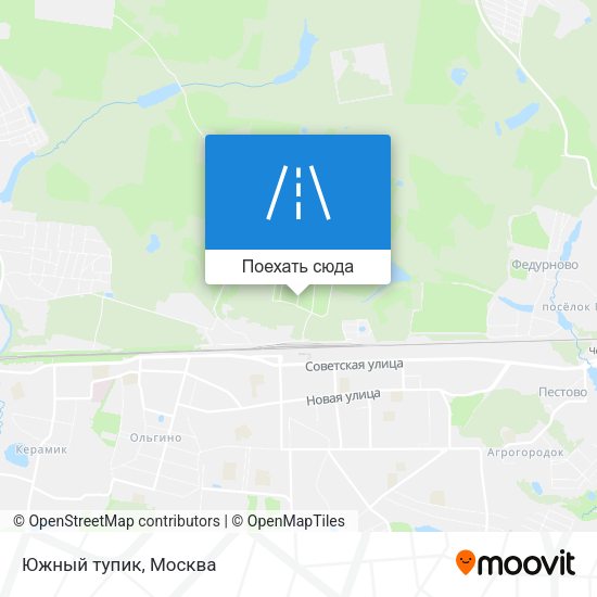 Карта Южный тупик