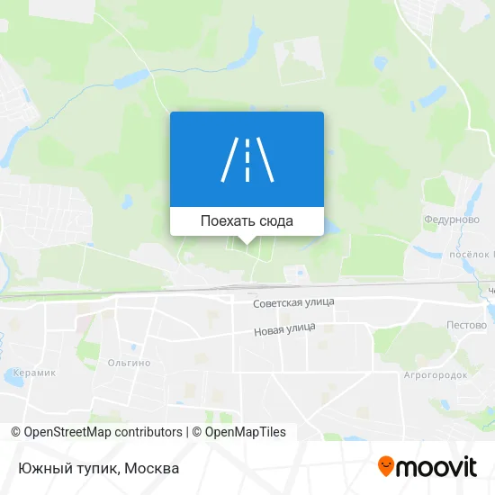 Карта Южный тупик