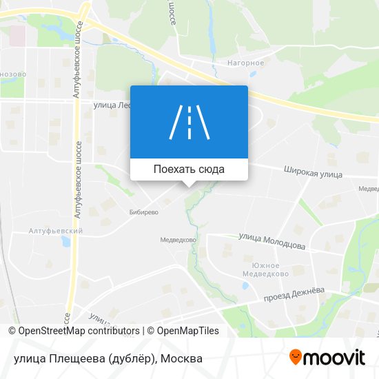 Карта улица Плещеева (дублёр)