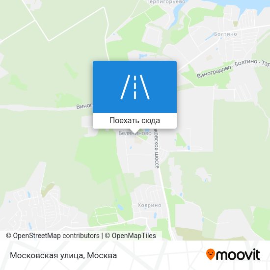Карта Московская улица