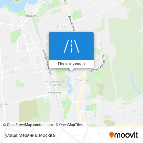 Карта улица Мерянка