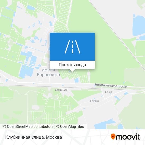 Карта Клубничная улица