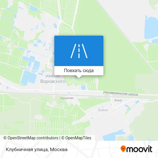 Карта Клубничная улица