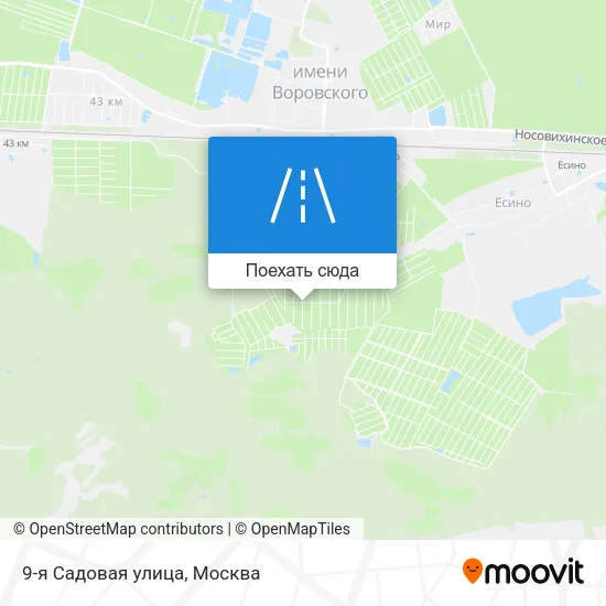 Карта 9-я Садовая улица
