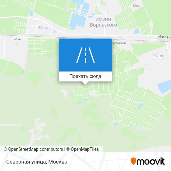 Карта Северная улица