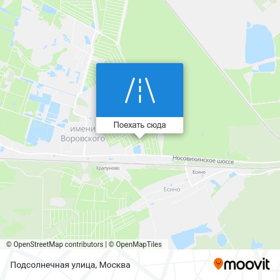 Карта Подсолнечная улица