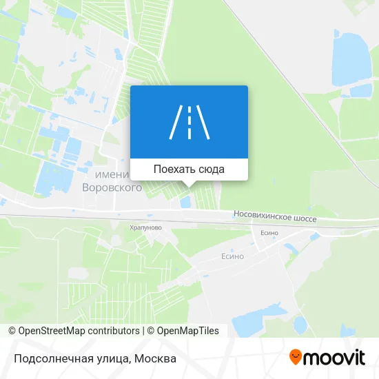 Карта Подсолнечная улица