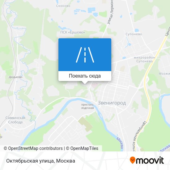 Карта Октябрьская улица