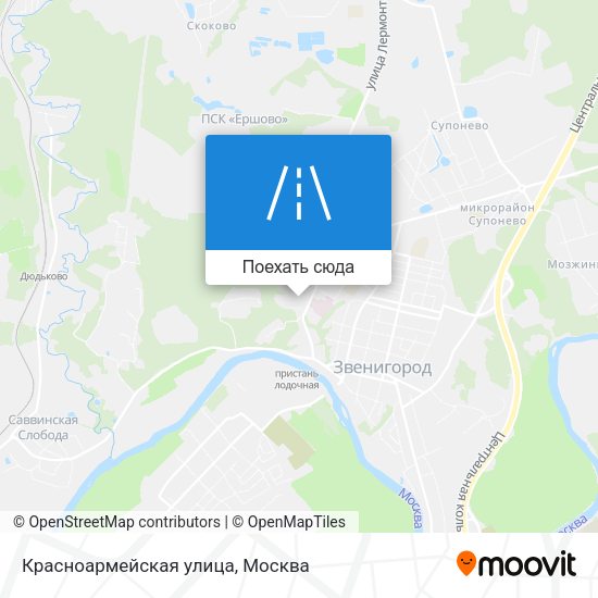 Карта Красноармейская улица