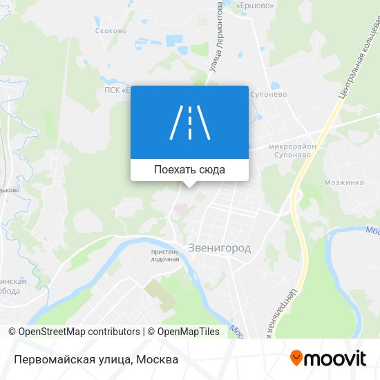Карта Первомайская улица